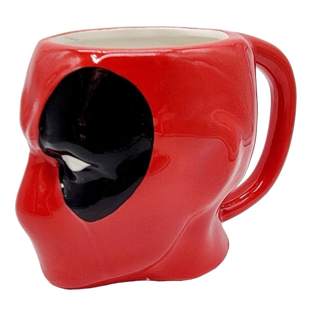 Deadpool Head Ceramic Coffee Mug - Marvel 3D Sculpted 4 1/8" high - Picture 5 of 8